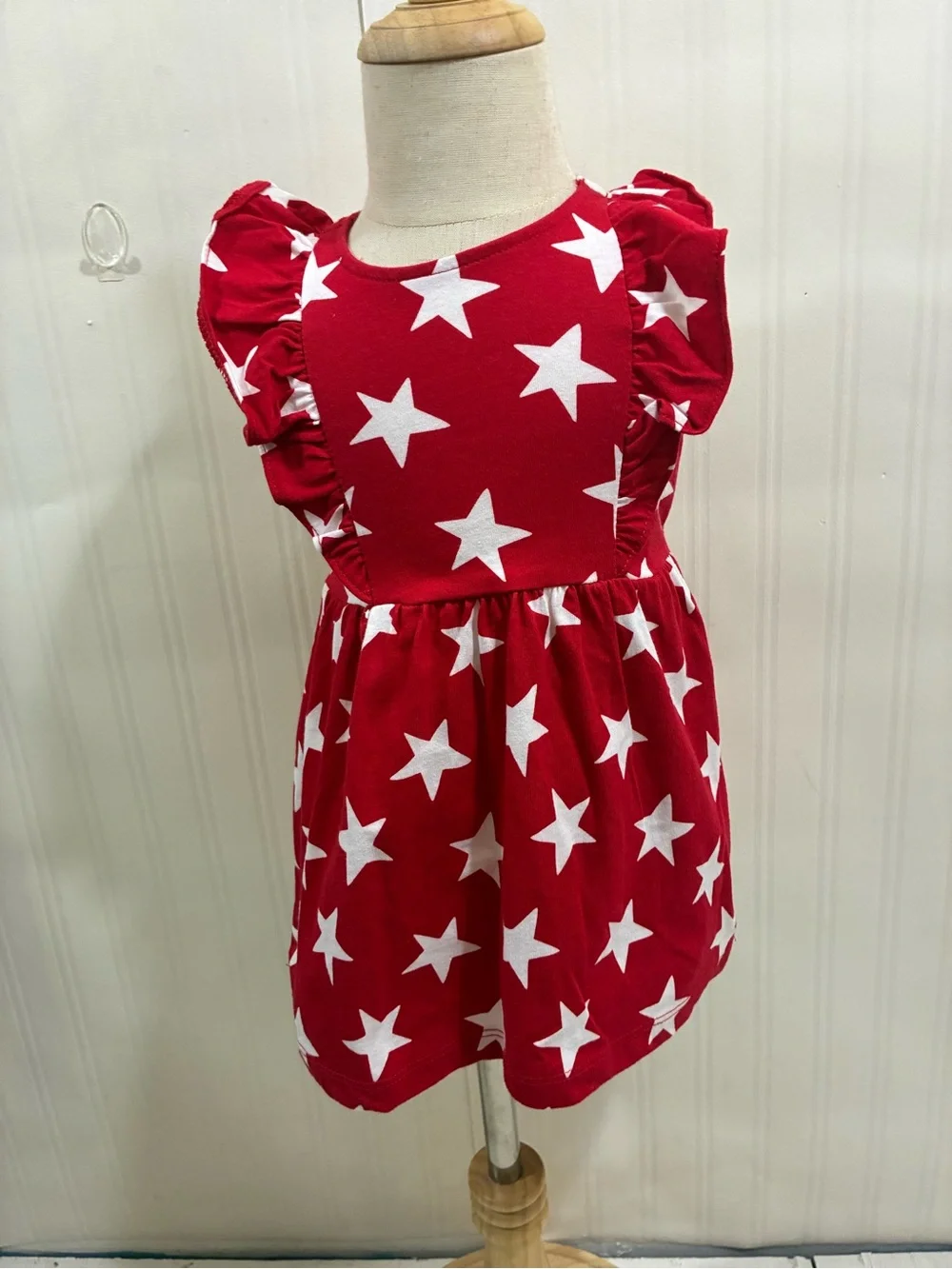 Carter's Red Shorts and Navy/White Striped Star Tank Set